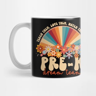 Prek Dream Team  Rainbow Back To School Teacher Mug